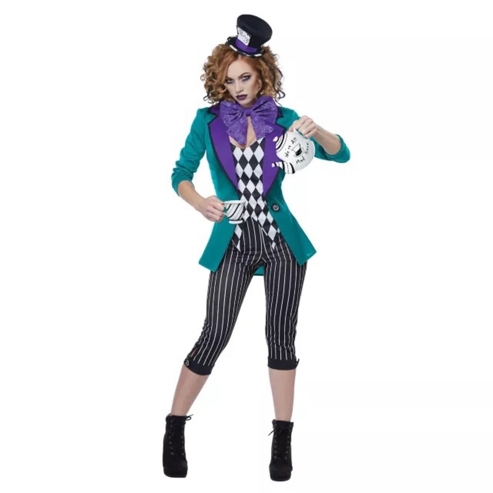 Small Adult Small 6-8 Mad As A Hatter Costume